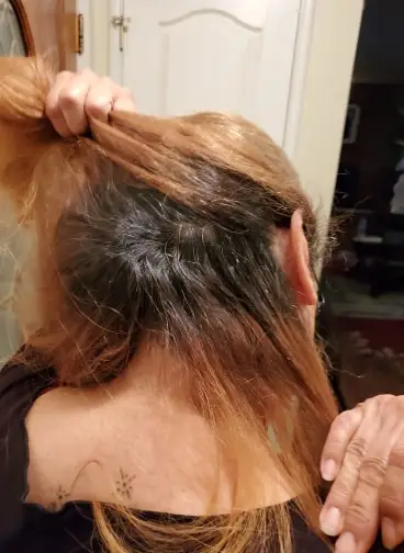Dark orange hair